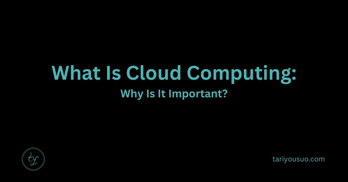Image Showing Blog Title "What Is Cloud Computing?